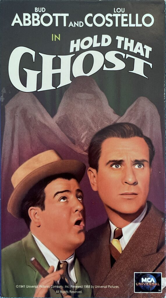 Hold That Ghost VHS
